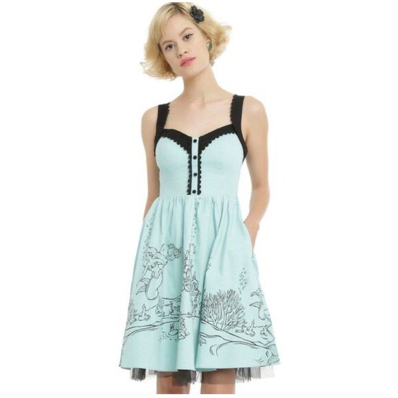 Disney The Little Mermaid Ariel Swing Dress size 16 - Picture 1 of 12